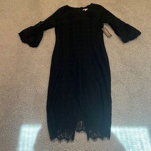 Black lace dress